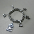 sieraden, armband, charms, kat, cat, poes,